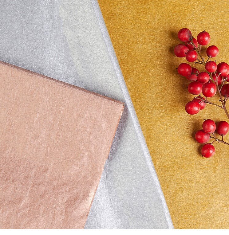 Stock 17gsm Metallic Tissue Paper 500pcs/lot
