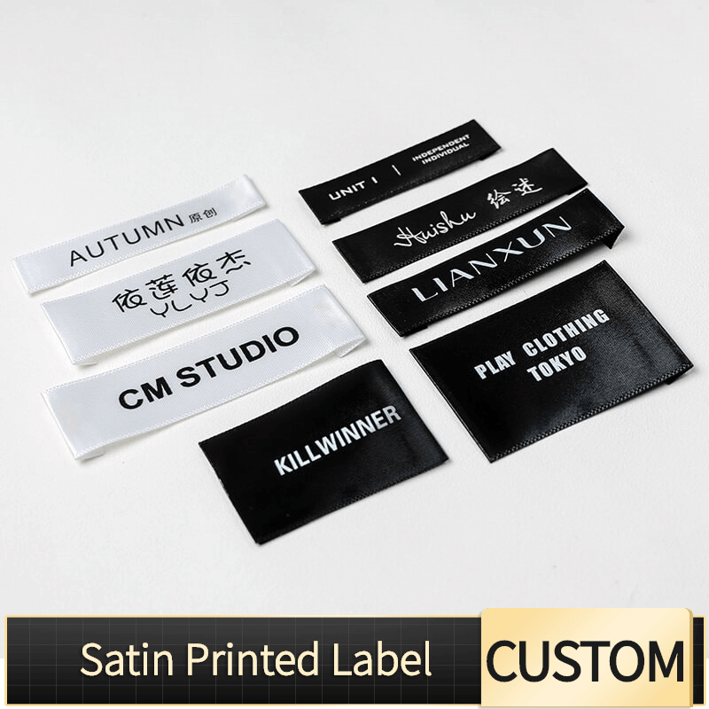 Custom Printed Satin Label