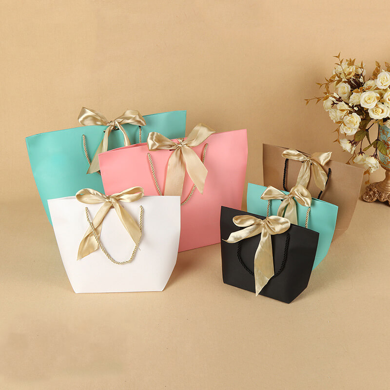 Custom  Ribbon Paper Bag