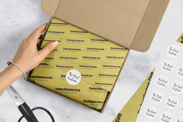 Download The Best Custom Packaging Custom Printed Tissue Paper Sticker Gift Bag Mailers Printing