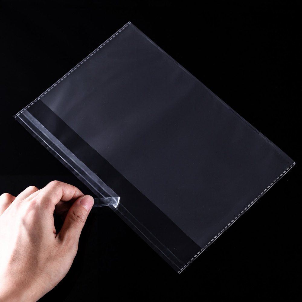 100PCS Stock Transparent Opp Bag Side Opening