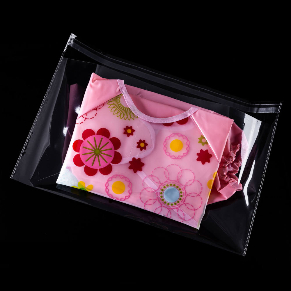 100PCS Stock Transparent Opp Bag Side Opening