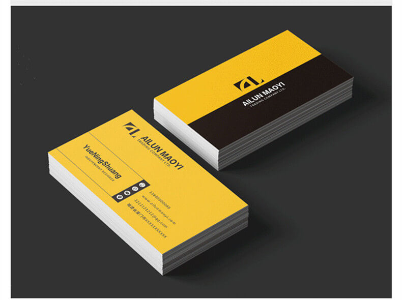 Custom 300gsm Coated Art Paper Printing Business Cards