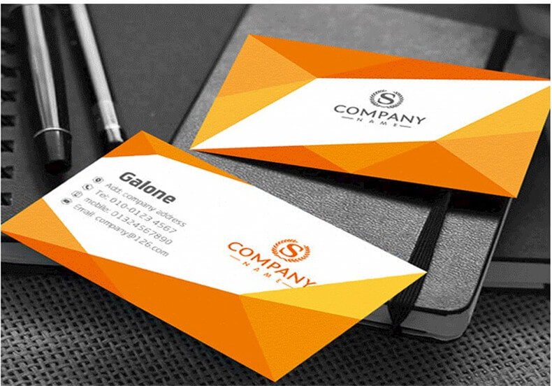 Custom 300gsm Coated Art Paper Printing Business Cards
