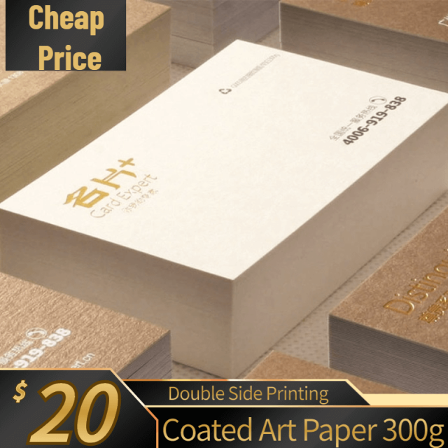 Custom 300gsm Coated Art Paper Printing Business Cards