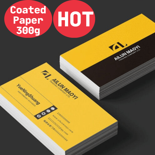 Custom 300gsm Coated Art Paper Printing Business Cards