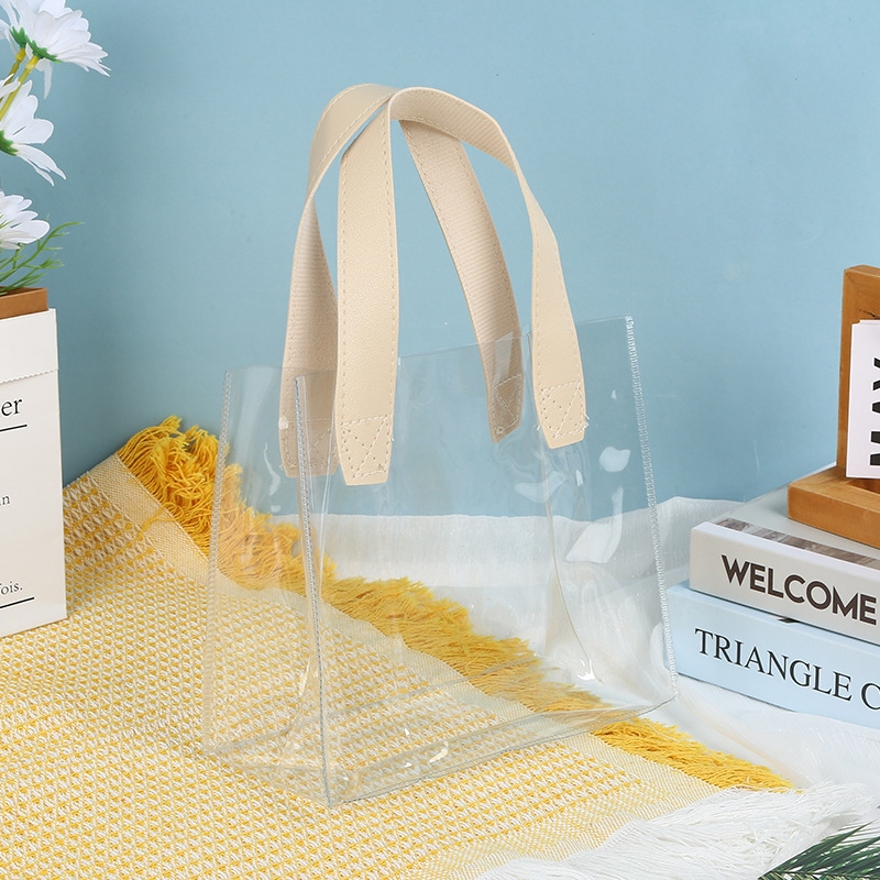 小雏菊pvc透明手提袋ins喜糖袋礼物伴手礼袋子现货塑料礼品包装袋