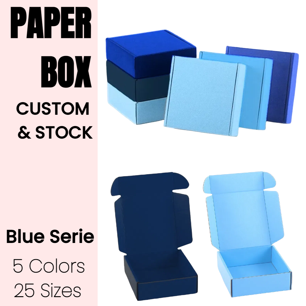 Blue Series Colored Shipping Paper Box