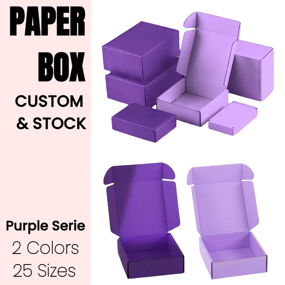 Purple Series Colored Shipping Paper Box