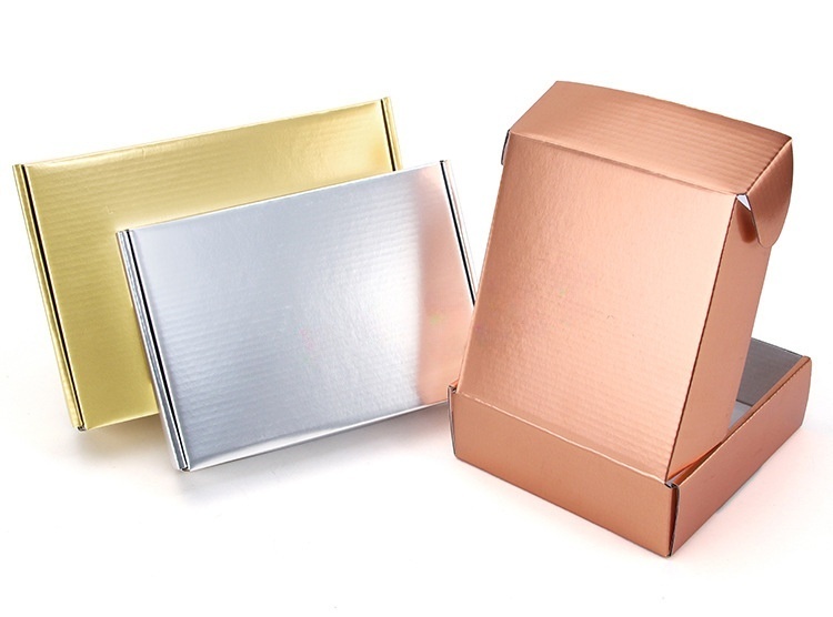 Luxury Gold Silver Rose Gold Shipping Box