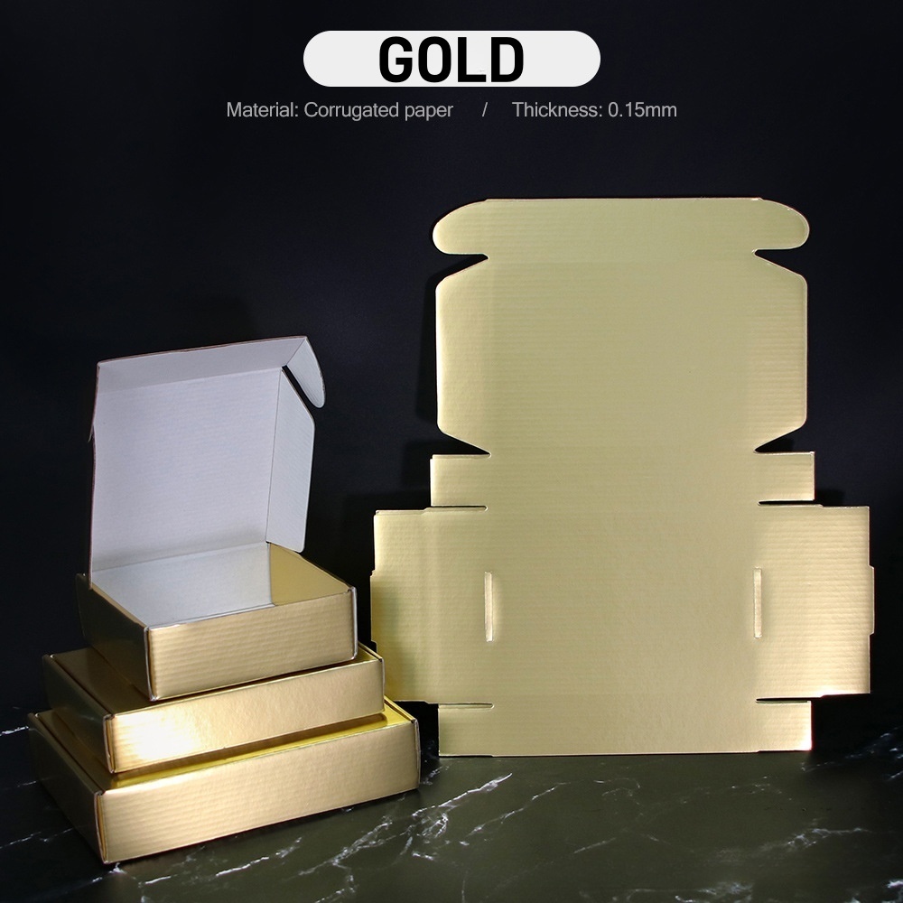 Luxury Gold Silver Rose Gold Shipping Box