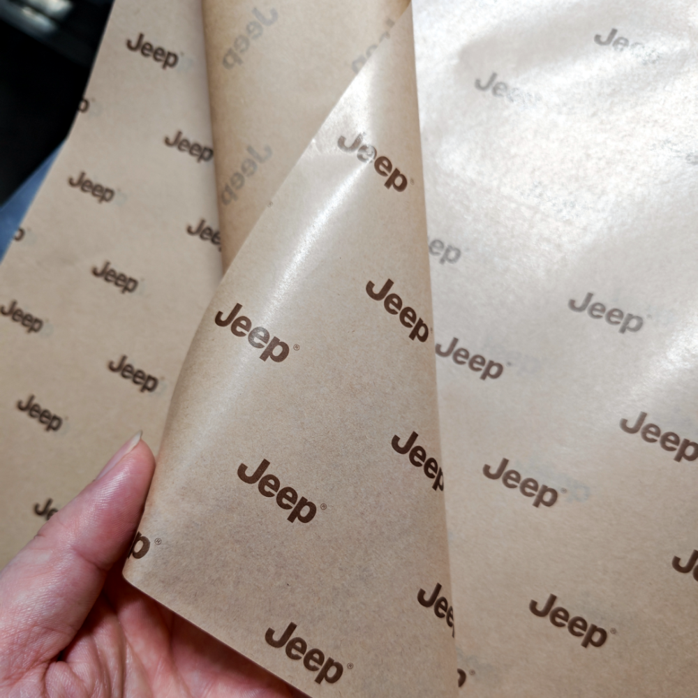 30gsm Kraft Paper Print 1 color logo