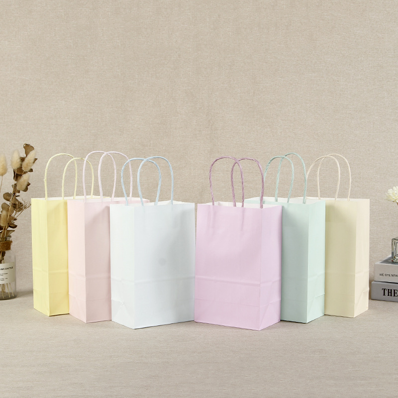 120gsm Kraft Paper Bag Macaron Color