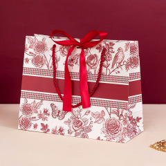 Red Bag with Single Ribbon