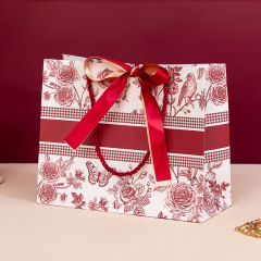 Red Bag with Double Ribbon