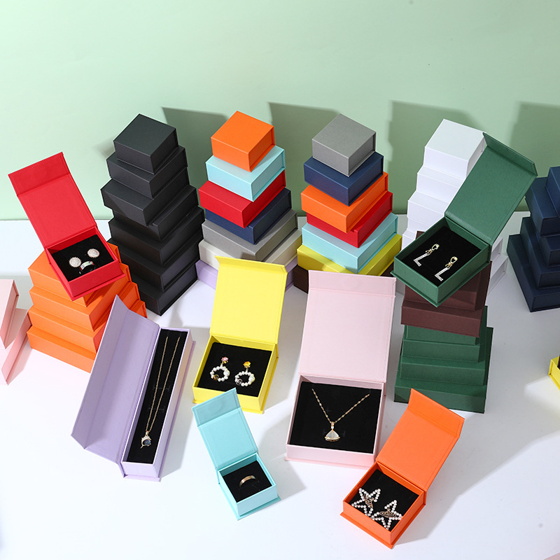 Flip Magnetic Jewelry Box for Bracelets & Earrings No Textured