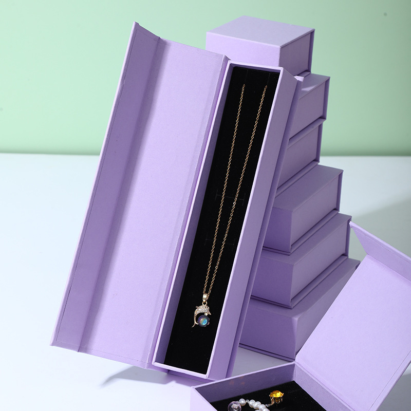 Flip Magnetic Jewelry Box for Bracelets & Earrings No Textured