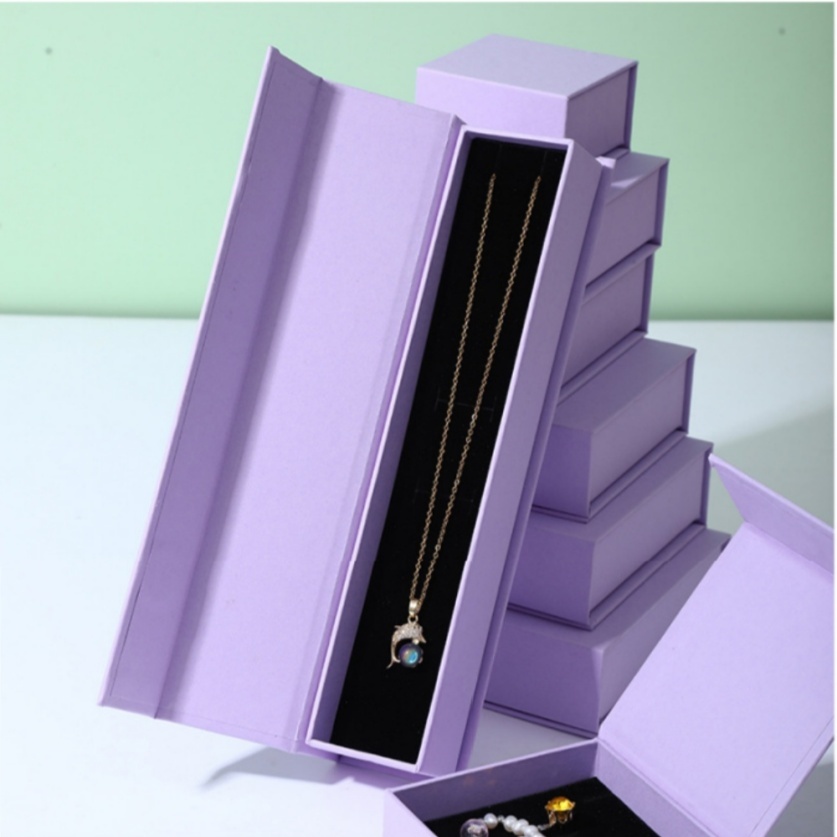 Flip Magnetic Jewelry Box for Bracelets & Earrings No Textured