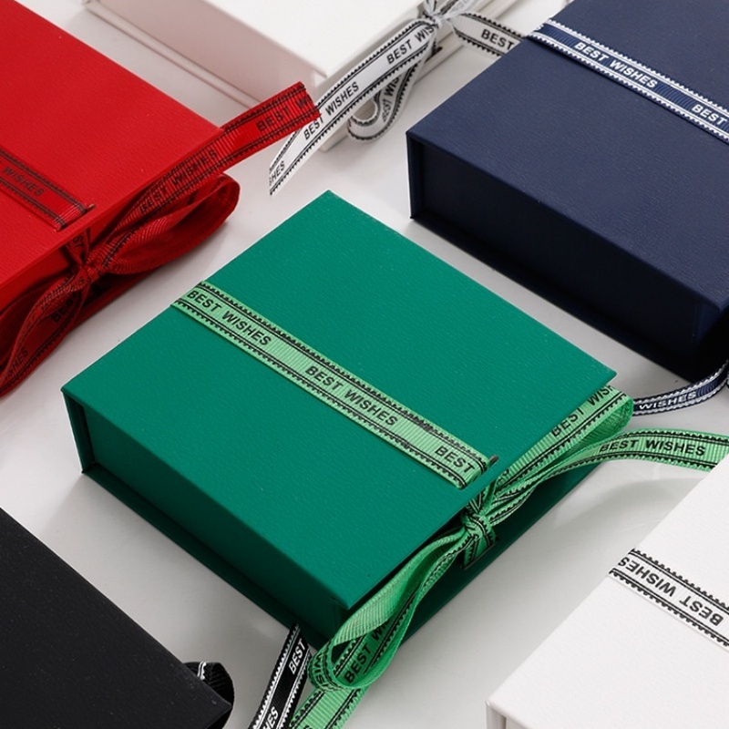 Ribbon Bow Tie Flip Box Book-shaped Jewelry Box