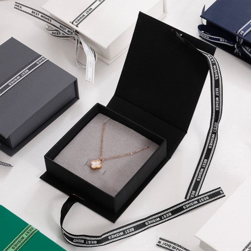 Ribbon Bow Tie Flip Box Book-shaped Jewelry Box