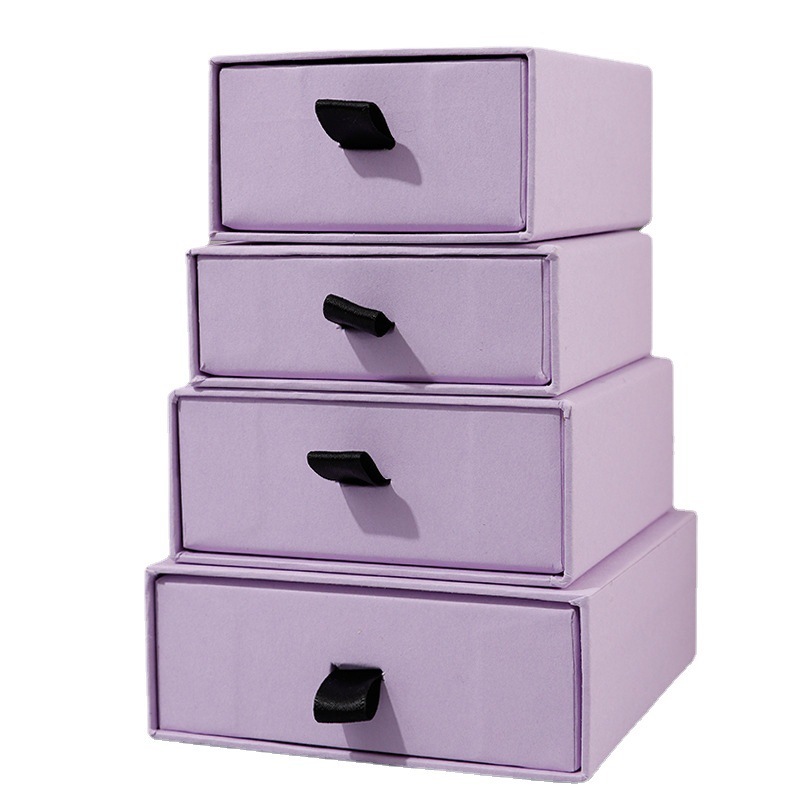 Black Handle Colored Jewelry Slide Drawer Box 13 Colors 8 Sizes