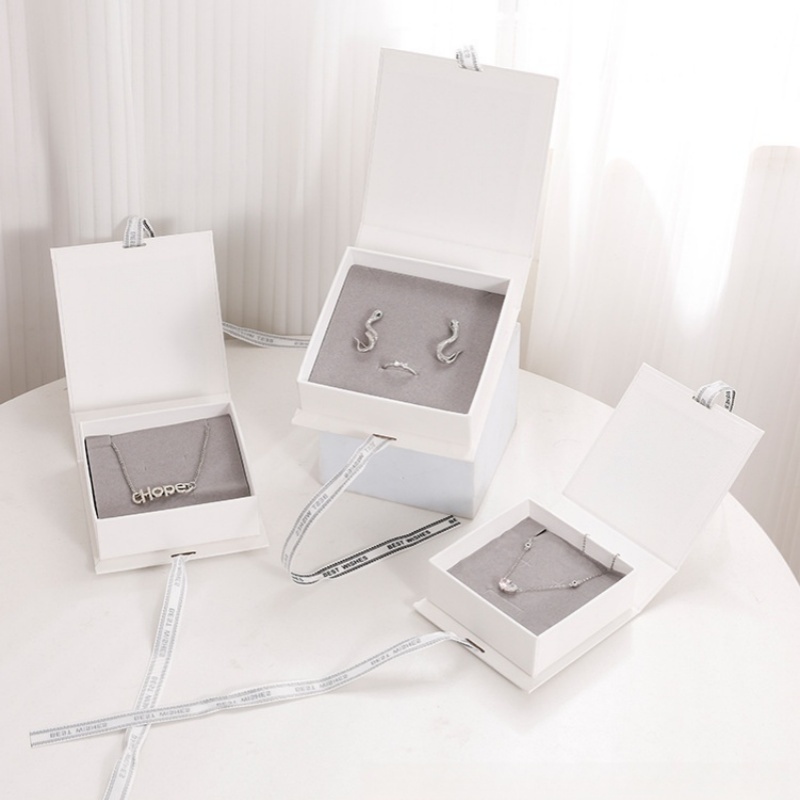 Ribbon Bow Tie Flip Box Book-shaped Jewelry Box