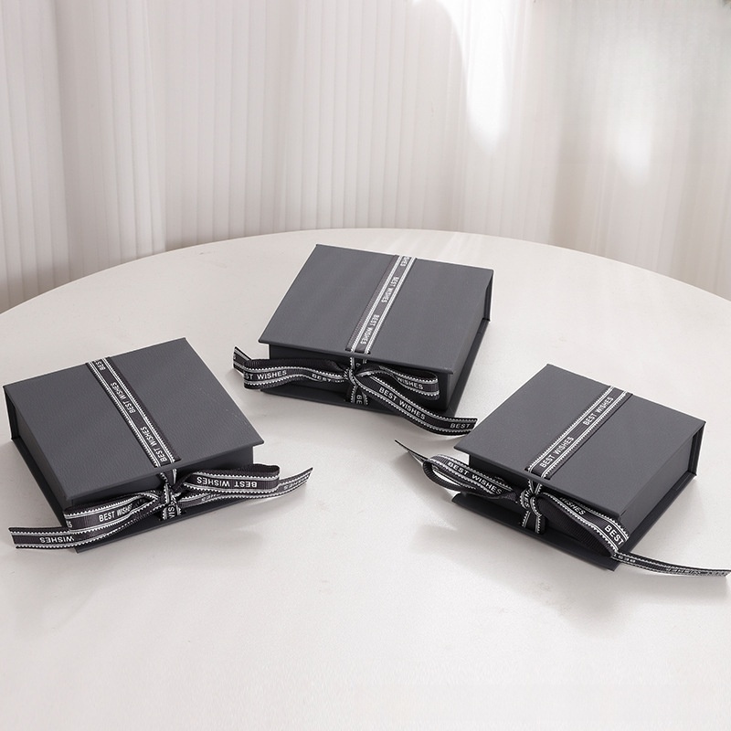 Ribbon Bow Tie Flip Box Book-shaped Jewelry Box