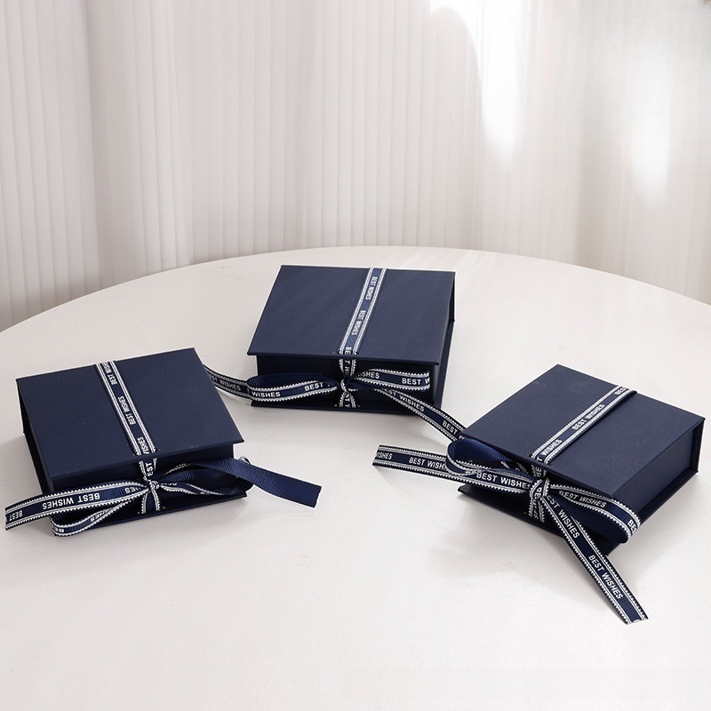 Ribbon Bow Tie Flip Box Book-shaped Jewelry Box