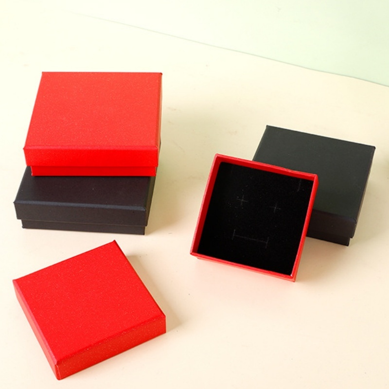 Colored Lid Box For Jewelry 10 Colors 8 Sizes