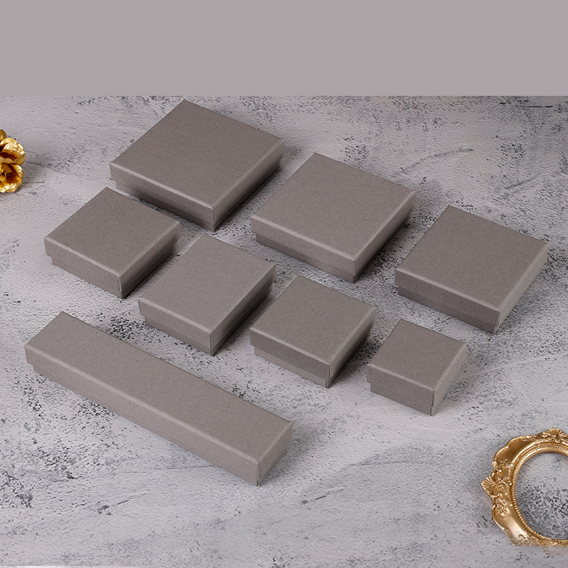 Colored Lid Box For Jewelry 10 Colors 8 Sizes