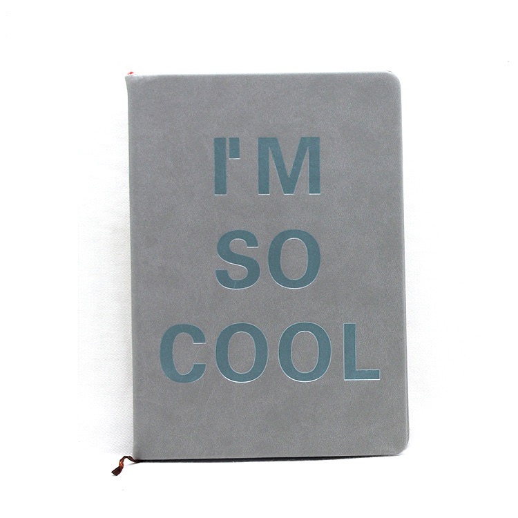 Top quality custom PU leather cover design promotional a5 size notebook