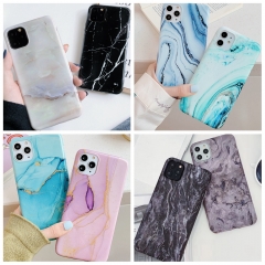 Hot Sale for iPhone 11 Pro Marble Case Black Thin IMD Printing TPU 6 7 8 Plus Shockproof for i Phone X Xr Accessories Slim Cover
