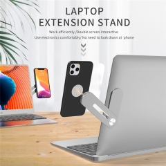 Laptop Side Mount Connect Phone Bracket Adjustable Phone Stand Holder