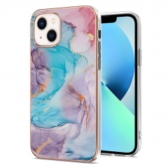 Mermaid glitter bumper IMD marble printed soft TPU phone case for iPhone 13 mini 13 pro max