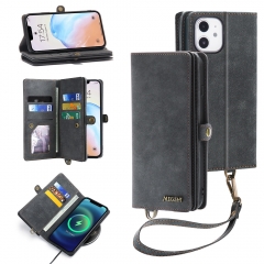 OEM/ODM PU leather fashion classic phone case for iPhone 12 13 pro max with cardholder and wallet