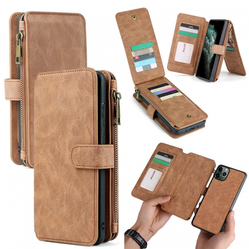 Folio detachable flip-flap PU leather phone wallet case for iPhone 12 13 pro max with a card slot