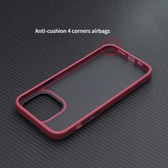 Matte Frosted Translucent Hybrid Antishock Defender Shockproof Phone Case for iPhone 14