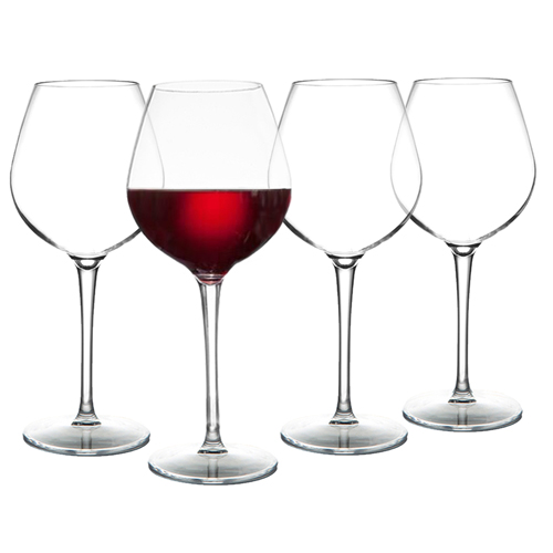 MICHLEY Unbreakable Red Wine Glasses 17 oz Set of 2 Tritan Plastic Reusable Stemware for Indoor and Outdoor Use 