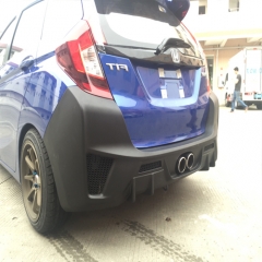 Carbon Fiber Resin PP Rear Bumper Lip for Honda Fit