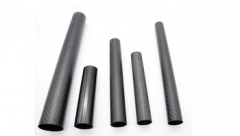Different Type of Custom Size Black Carbon Fiber Round Tube