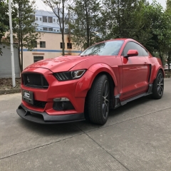 AC Style Carbon Fiber Front Bumper Lip for Mustang