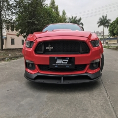 AC Style Carbon Fiber Front Bumper Lip for Mustang