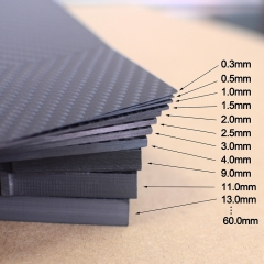 Custom Size Carbon Fiber Sheet 1mm 2mm 3mm 4mm 5mm 6mm 8mm 10mm