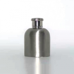 De Ster En De Lelie Stainless Snuff bottle with Brass Cap-Oblate