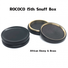 ROCOCO 15th snuff box， African Ebony and Brass, Limited Edition