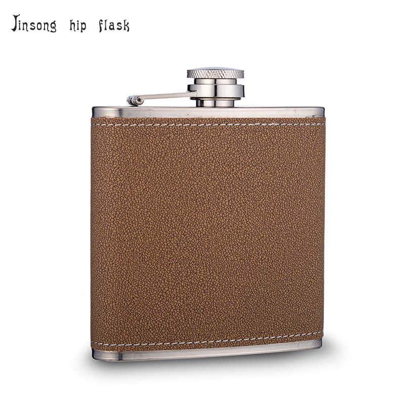 Black Glitter Girls Night Out 6oz Hip Flask Stainless Steel Leather Effect Excellent Quality Prime Homewares®