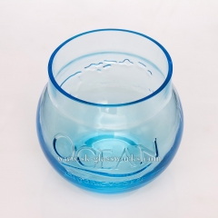 375ml Blue Color Drinking Glass
