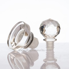 Crystal Glass Cap T-cork Bottle Stopper Suitable For Bartop/Cork Top