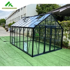 EXTRA STRONG glass greenhouse 14x10FT HX98137