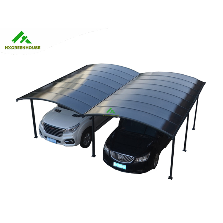 Aluminium rahmen polycarbonat panel doppel-und einzel carport